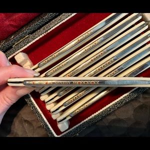 Vintage 7 Day Solingen Straight Razor Set